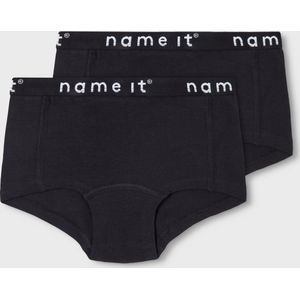Name it - 2-pak - Hipsters - Zwart - Kinder dames onderbroek katoen