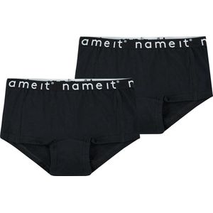 Name it - 2-pak - Hipsters - Zwart - Kinder dames onderbroek katoen