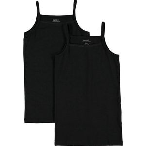 NAME IT KIDS NKFSTRAP TOP 2P SOLID Bla NOOS Meisjes Onderhemd - Maat 122-128