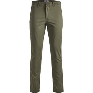 JACK & JONES - Chino 'JJIMarco JJBowie' - Olijfgroen - Slimfit