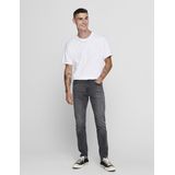 WARP - Skinny Fit Jeans - Mid Wash - Stretch Denim - Low Rise
