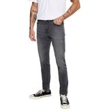 WARP - Skinny Fit Jeans - Mid Wash - Stretch Denim - Low Rise