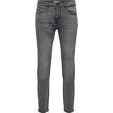 WARP - Skinny Fit Jeans - Mid Wash - Stretch Denim - Low Rise