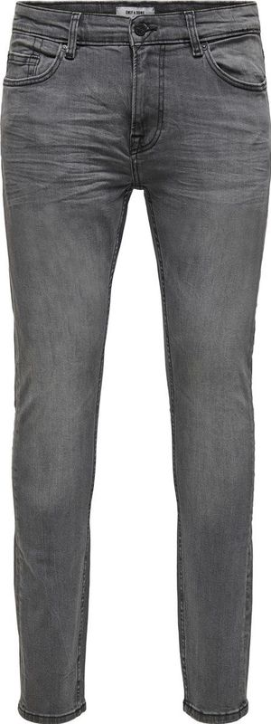 WARP - Skinny Fit Jeans - Mid Wash - Stretch Denim - Low Rise