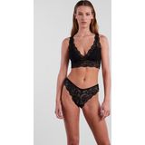 Pieces - Kanten Microfiber Bralette - Grijs - 84% Polyamide 16% Elastaan
