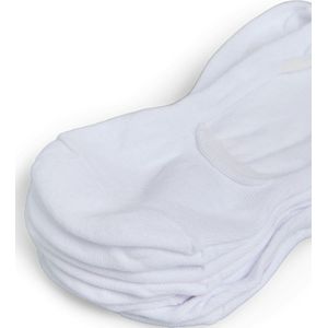 Pieces 4-paar invisible footies sneaker sokken - 38 - Wit.