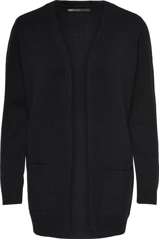 ONLY - Damestrui - Zwart - Gebreid - Regular Fit - Lange Mouwen