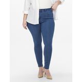CARMAKOMA Skinny Jeans voor dames, curvy CARThunder Push-up reg, skinny fit jeans, zwart, 42