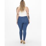 CARMAKOMA Skinny Jeans voor dames, curvy CARThunder Push-up reg, skinny fit jeans, zwart, 42