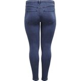 CARMAKOMA Skinny Jeans voor dames, curvy CARThunder Push-up reg, skinny fit jeans, zwart, 42