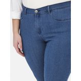 CARMAKOMA Skinny Jeans voor dames, curvy CARThunder Push-up reg, skinny fit jeans, zwart, 42