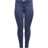 CARMAKOMA Skinny Jeans voor dames, curvy CARThunder Push-up reg, skinny fit jeans, zwart, 42