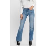 Medium Blue Denim - Jeans - Riemlussen - Steekzakken - Ritssluiting