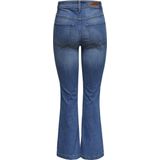 Medium Blue Denim - Jeans - Riemlussen - Steekzakken - Ritssluiting
