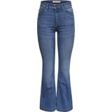 Medium Blue Denim - Jeans - Riemlussen - Steekzakken - Ritssluiting