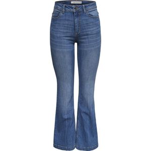 Medium Blue Denim - Jeans - Riemlussen - Steekzakken - Ritssluiting