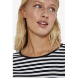 Noisy may - Jurk - Zwart/Wit - Jersey - 3/4 Lengte - Getailleerd Model