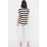 Vero Moda - Gestreept T-shirt - Zwart-Wit - Viscose Mix