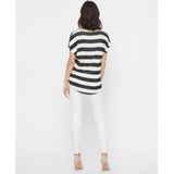 Vero Moda - Gestreept T-shirt - Zwart-Wit - Viscose Mix