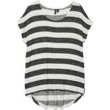 Vero Moda - Gestreept T-shirt - Zwart-Wit - Viscose Mix