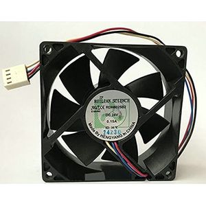 RDH8025B2 80mm 8025 24V printer fan 4-wire PWM temperature control cooling fan