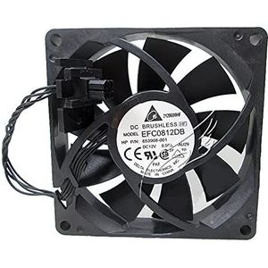 EFC0812DB 653908-001 8cm 8015 12V 0.50A 4-wire PWM Speed HP server cooling fan