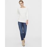 Vero Moda - VMNORA - Blouse - Blauw - Mix van Wol - Normale Fit