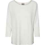 Vero Moda - VMNORA - Blouse - Blauw - Mix van Wol - Normale Fit