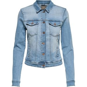 ONLY Blazer Licht Blauw Denim Dames Jas met Knoopsluiting