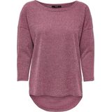 Gebreide Trui - Mélange - Knitwear - Overcut Schouder - Driekwart Mouw
