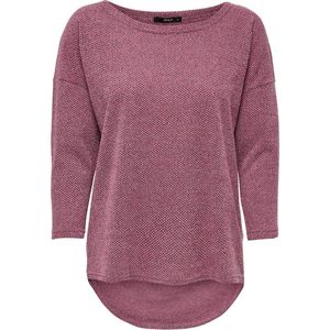 Gebreide Trui - Mélange - Knitwear - Overcut Schouder - Driekwart Mouw