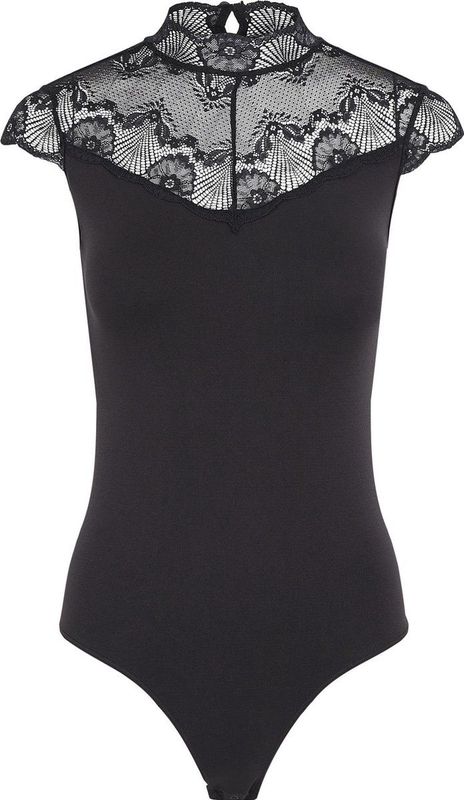 Pieces - Aansluitende Kanten Body - Zwart - 92% Nylon, 8% Elastane