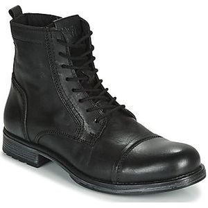 JACK & JONES JFWRUSSEL leren veterboots antraciet