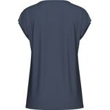 T-shirt - Effen - Jersey - V-hals - Kwartmouw - Normale Pasvorm
