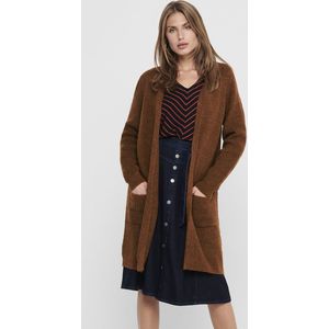 Only - Lang Vest - Cardigan - Ginger Bread Melange - Grofbreisel