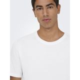 T-shirt - O-hals - Korte Mouwen - Jersey - Extra Lang - Long Line Fit