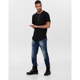 ONLY & SONS Rundhalsshirt »ONSMATT LONGY SS TEE 3-PACK«, (Packung, 3 tlg.)