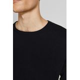 Jack & Jones Jjehill Gebreide trui met ronde hals voor heren, Zwart