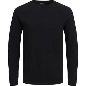 JACK & JONES - Slim Fit - Pullover - Zwart - Katoen