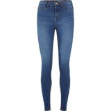 Noisy May Callie High Waist Skinny Vi021mb Spijkerbroek Blauw 24 / 30 Vrouw