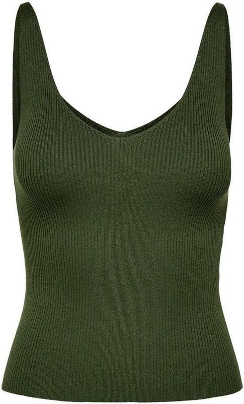 JDY - Gebreide Top - Mouwloos - V-Hals - Knit Fit