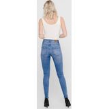 Only - Blue Denim Skinny Jeans - Blauw - Katoen/Elastaan