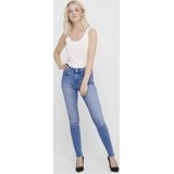 Only - Blue Denim Skinny Jeans - Blauw - Katoen/Elastaan