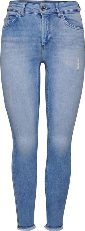 Only - Blue Denim Skinny Jeans - Blauw - Katoen/Elastaan