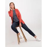 Benza T-shirt - Kobaltblauw onbedrukt, blanco, neutrale basic T-shirt - Maat S