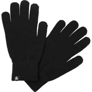 JACK & JONES Heren JACBARRY Knitted Gloves NOOS Handschoenen, zwart, Eén maat