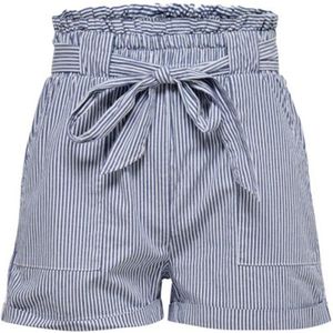 Onlsmilla - Mid Waist Regular Fit Shorts - Blauw - Geweven Stoffen