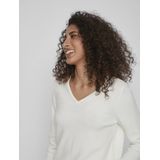 Viril V-neck Knit Top-noos 14042769 White Alyssum