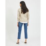 VILA - Gebreide Top - V-hals - Lange Mouwen - Eenvoudig Design