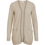 Vila - Ril - Open Trui - Gebreid - Zwart - Viscose/Nylon/Polyester